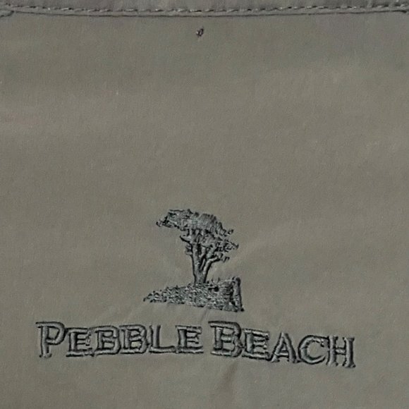 Pebble Beach Water and Wind Resistant Performance Full Zip Black Jacket Medium - Picture 6 of 6